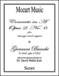 Concerto in A, Opus 2, No. 6 Orchestra sheet music cover